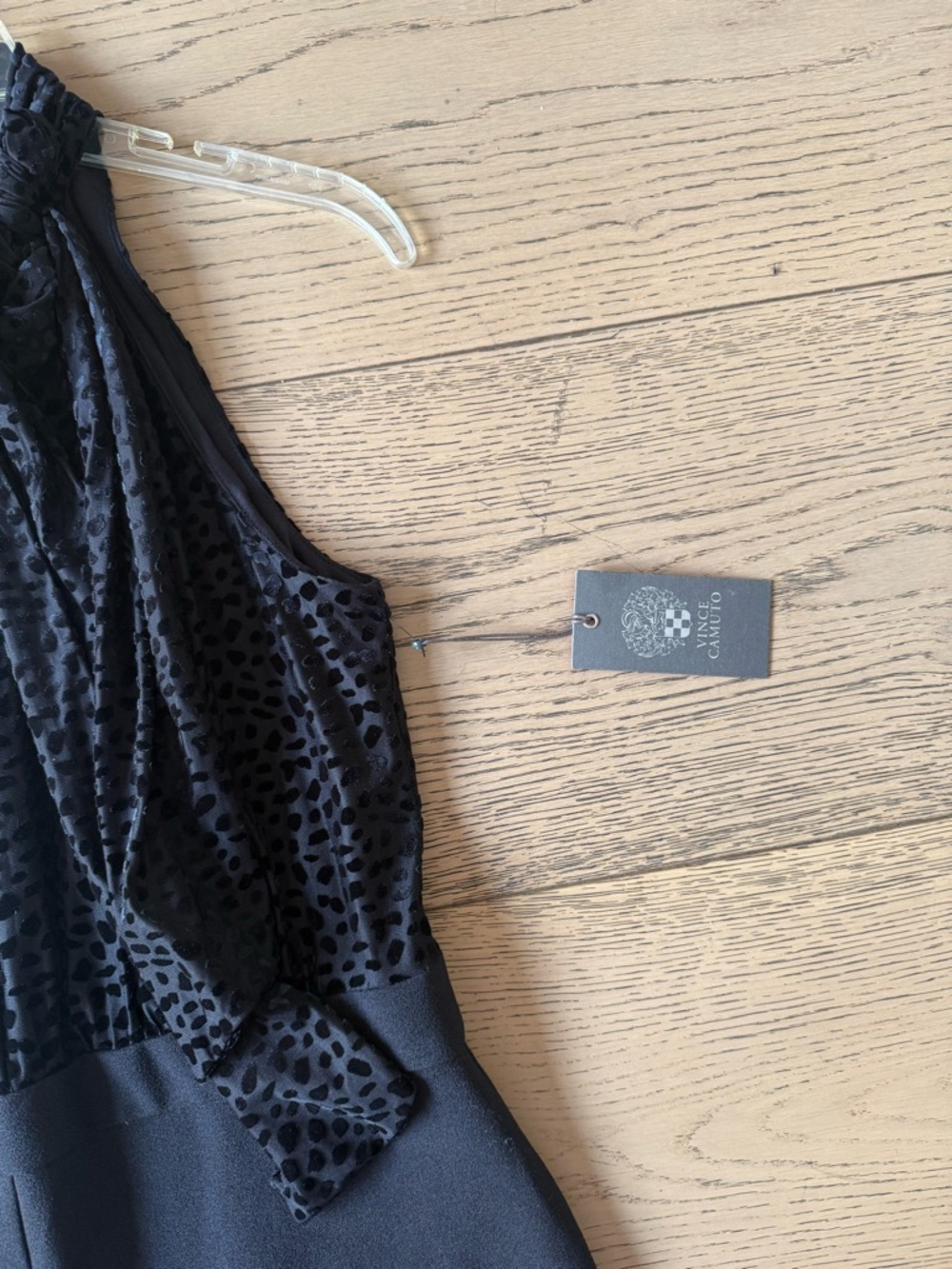 Vince Camuto Black Halter-Neck Wide Leg Jumpsuit nwt - Picture 9 of 13